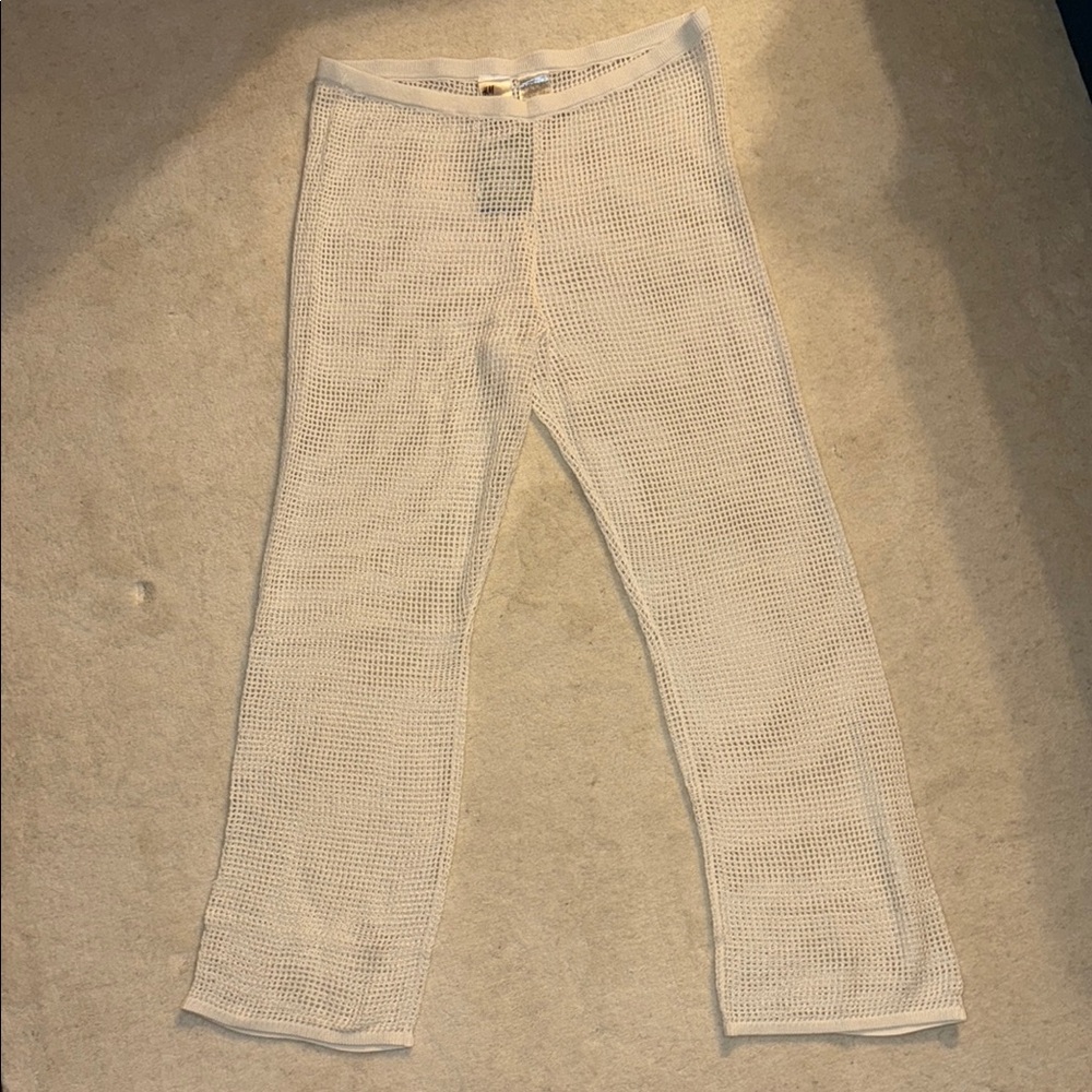 White knit Pants NWT